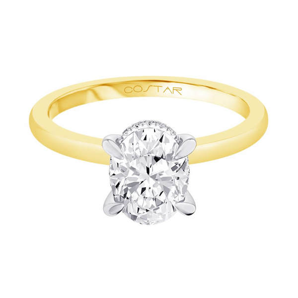 0.05 Carat Diamond Semi-Mount Rings for 1.00 carat oval center Van Atkins Jewelers New Albany, MS