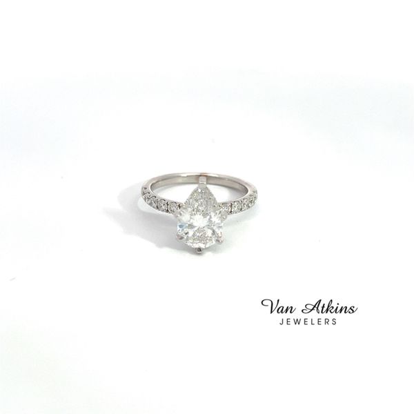 2.09 Carat Diamond Rings Pear Van Atkins Jewelers New Albany, MS