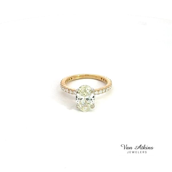 0.50 Carat Diamond Semi-Mount Rings Fits Oval Center Van Atkins Jewelers New Albany, MS