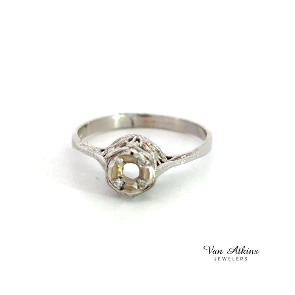 0.25 Carat Estate Diamond Semi-Mount Ring Image 4 Van Atkins Jewelers New Albany, MS