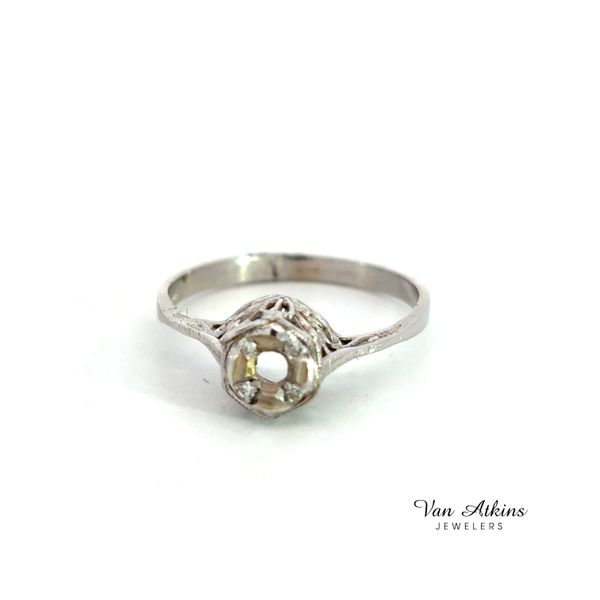 0.25 Carat Estate Diamond Semi-Mount Ring Van Atkins Jewelers New Albany, MS