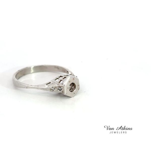 0.06 Carat Estate Diamond Semi-Mount Ring Image 3 Van Atkins Jewelers New Albany, MS