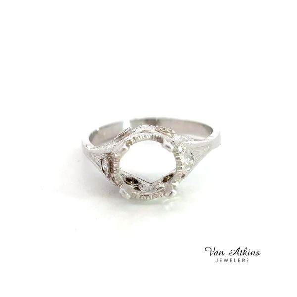 0.12 Carat Estate Diamond Semi-Mount Ring Van Atkins Jewelers New Albany, MS