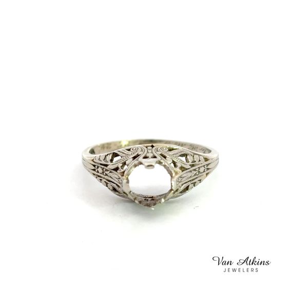 Estate Diamond Semi-Mount Ring Image 4 Van Atkins Jewelers New Albany, MS
