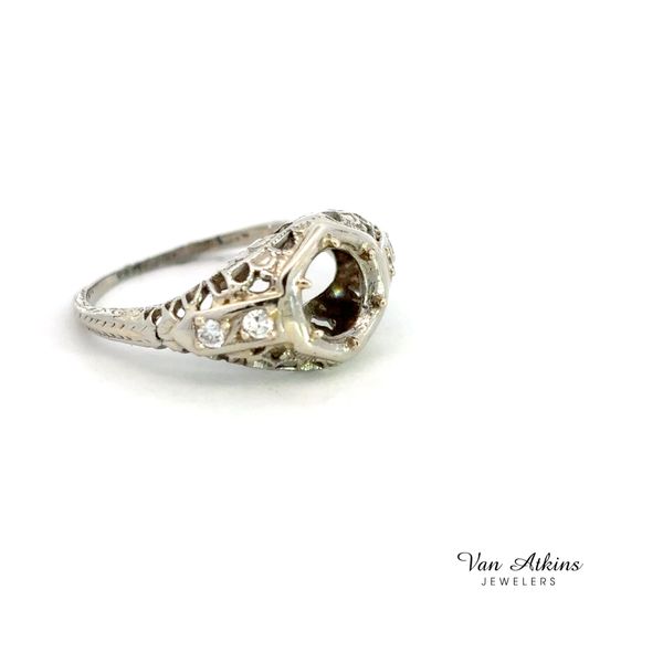 Estate Diamond Semi-Mount Ring Image 2 Van Atkins Jewelers New Albany, MS