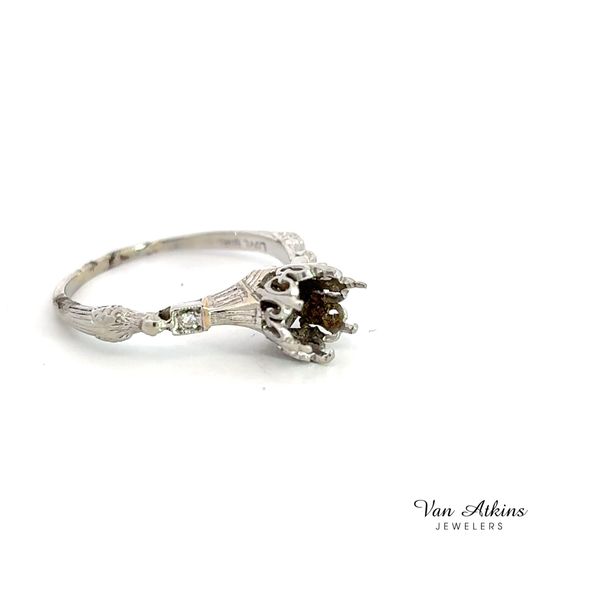 0.04 Carat Estate Diamond Semi-Mount Ring Image 2 Van Atkins Jewelers New Albany, MS