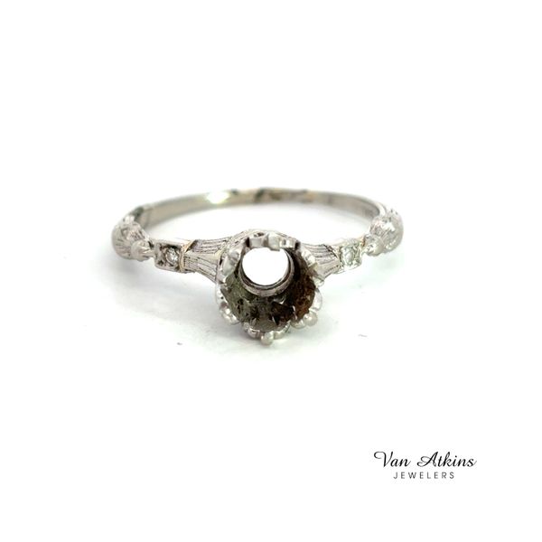 0.04 Carat Estate Diamond Semi-Mount Ring Image 3 Van Atkins Jewelers New Albany, MS