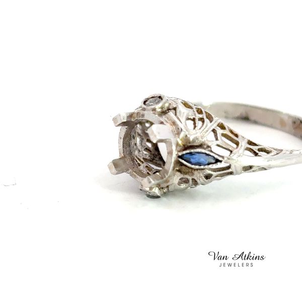 0.04 Carat Estate Diamond Semi-Mount Ring Image 3 Van Atkins Jewelers New Albany, MS