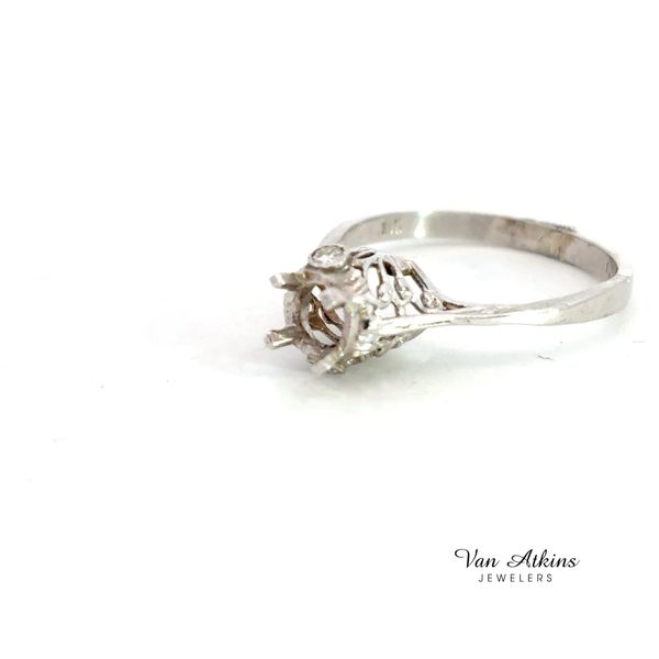 Estate Diamond Semi-Mount Ring Image 3 Van Atkins Jewelers New Albany, MS