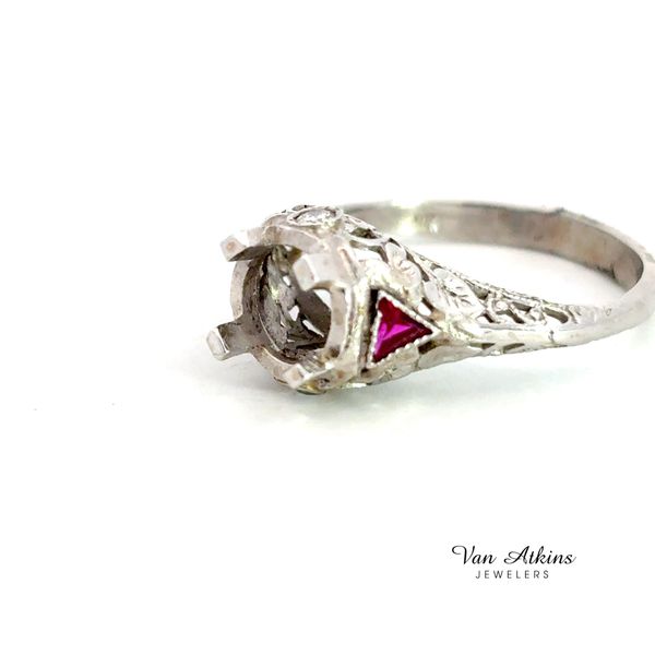 Estate Diamond Semi-Mount Ring Image 2 Van Atkins Jewelers New Albany, MS