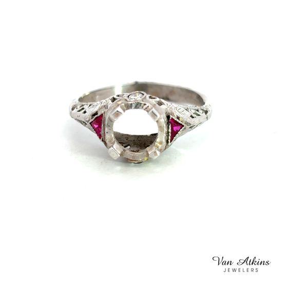 Estate Diamond Semi-Mount Ring Image 4 Van Atkins Jewelers New Albany, MS