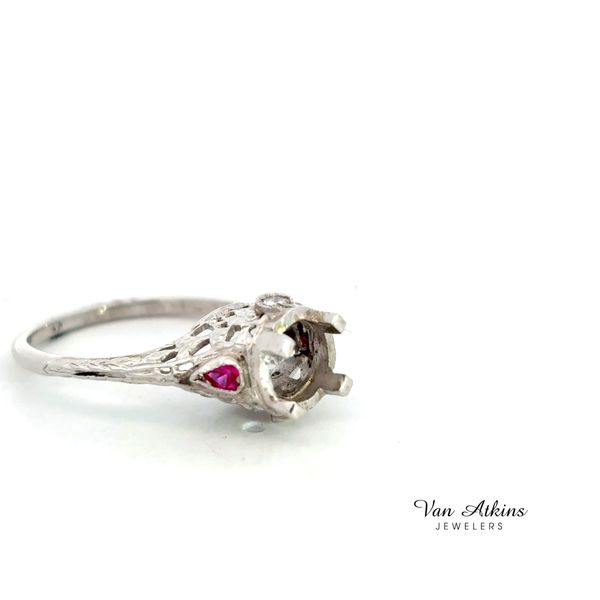 Estate Diamond Semi-Mount Ring Image 2 Van Atkins Jewelers New Albany, MS