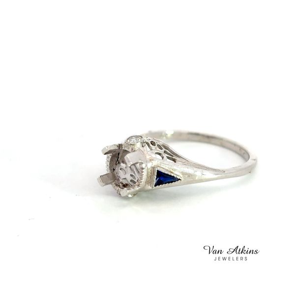 0.04 Carat Estate Diamond Semi-Mount Ring Image 2 Van Atkins Jewelers New Albany, MS