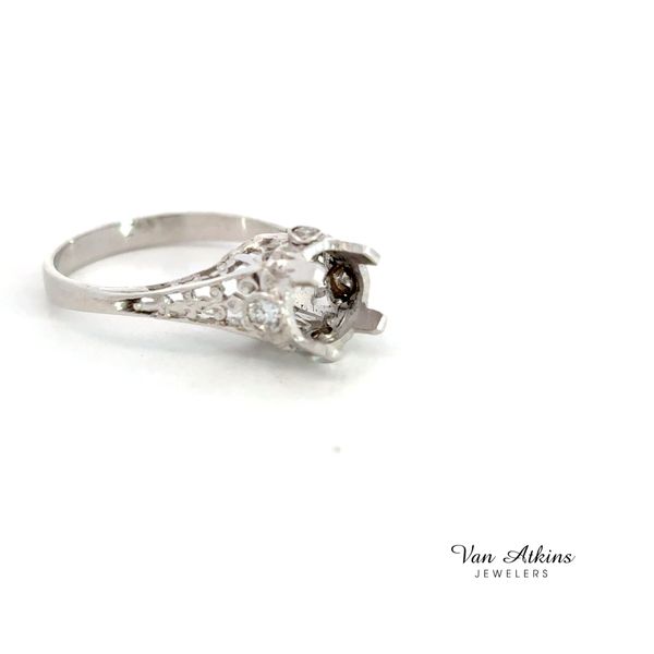0.10 Carat Estate Diamond Semi-Mount Ring Image 2 Van Atkins Jewelers New Albany, MS