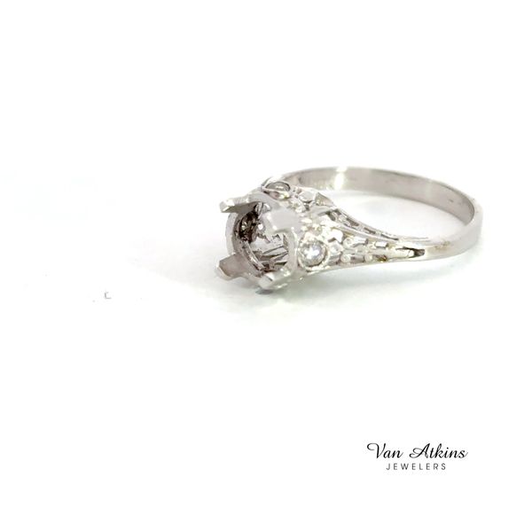 0.10 Carat Estate Diamond Semi-Mount Ring Image 3 Van Atkins Jewelers New Albany, MS