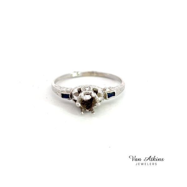 Estate Diamond Semi-Mount Ring Image 4 Van Atkins Jewelers New Albany, MS