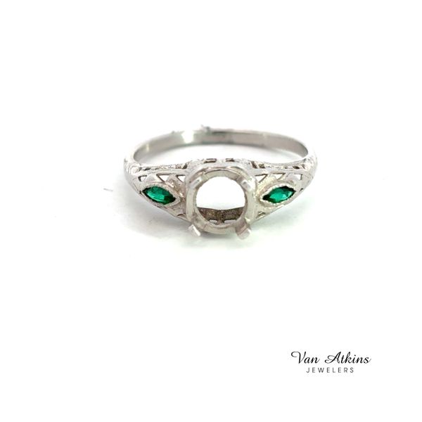 Estate Diamond Semi-Mount Ring Image 4 Van Atkins Jewelers New Albany, MS
