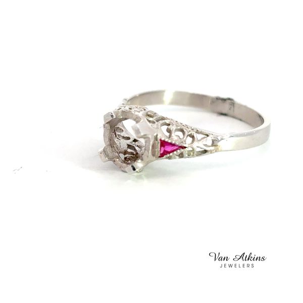 Estate Diamond Semi-Mount Ring Image 2 Van Atkins Jewelers New Albany, MS