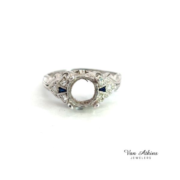 0.18 Carat Estate Diamond Semi-Mount Ring Van Atkins Jewelers New Albany, MS