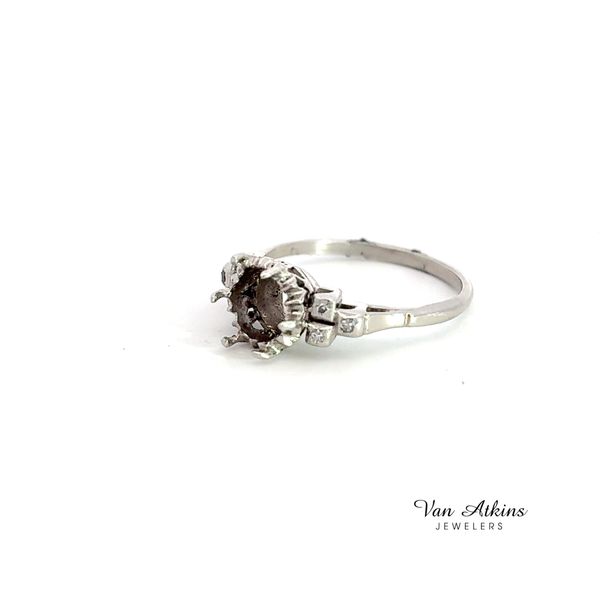 0.06 Carat Estate Diamond Semi-Mount Ring Image 2 Van Atkins Jewelers New Albany, MS