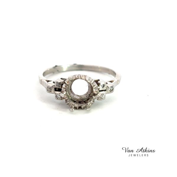 0.06 Carat Estate Diamond Semi-Mount Ring Van Atkins Jewelers New Albany, MS