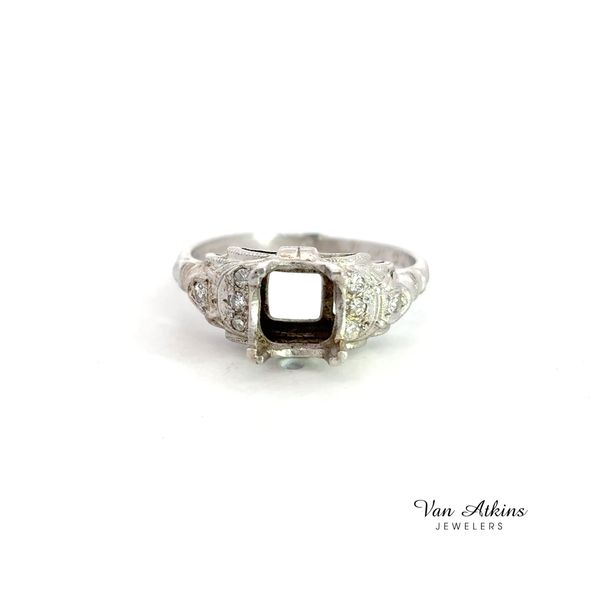Estate Diamond Semi-Mount Ring Image 4 Van Atkins Jewelers New Albany, MS