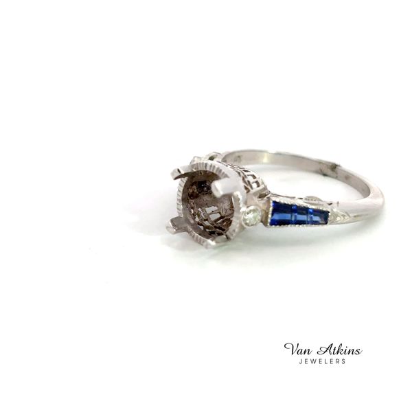 0.06 Carat Estate Diamond Semi-Mount Ring Image 2 Van Atkins Jewelers New Albany, MS