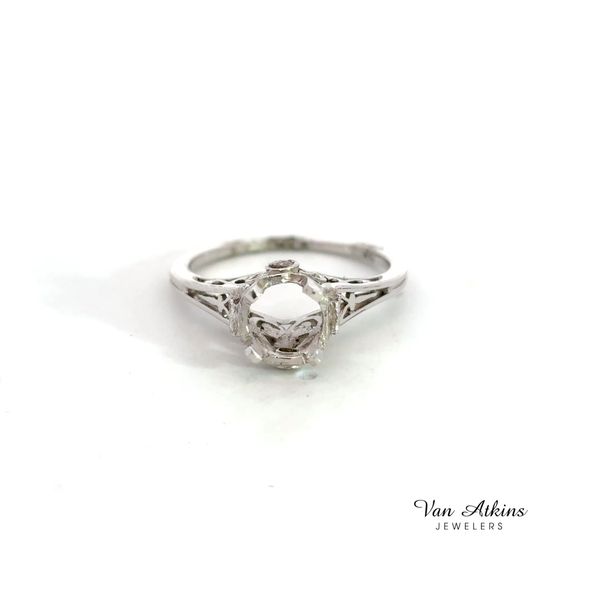 0.10 Carat Estate Diamond Semi-Mount Ring Van Atkins Jewelers New Albany, MS