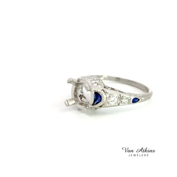 1.01 Carat Estate Diamond Semi-Mount Ring Image 2 Van Atkins Jewelers New Albany, MS