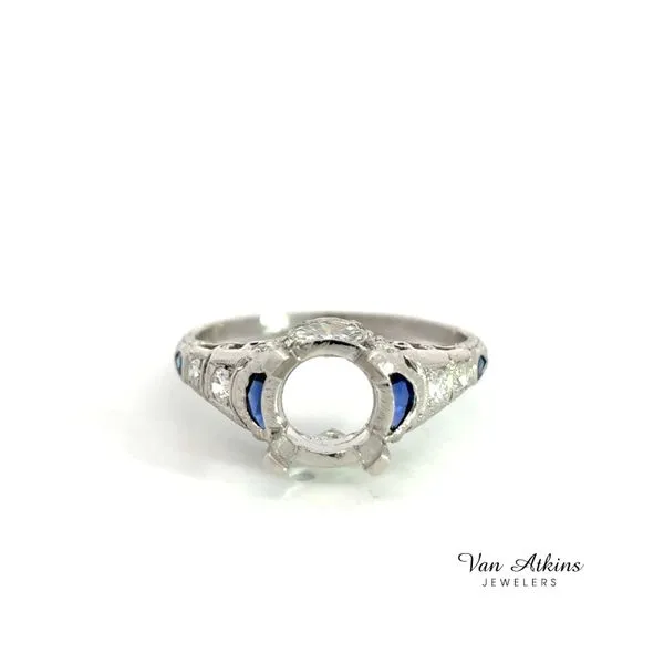 1.01 Carat Estate Diamond Semi-Mount Ring Van Atkins Jewelers New Albany, MS