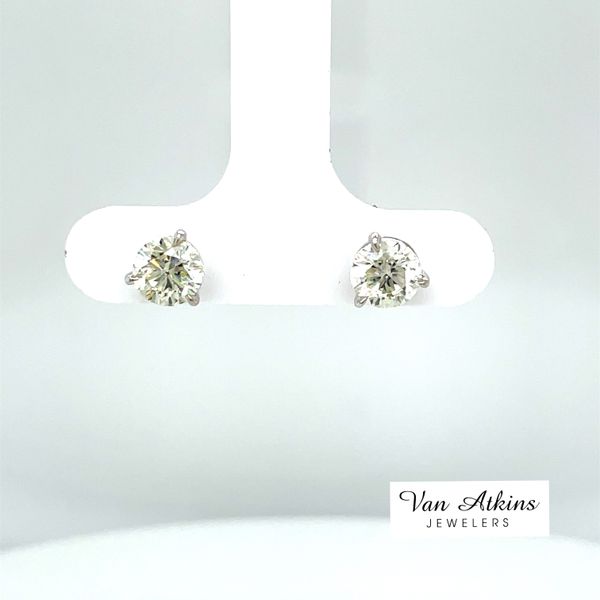 1.50 Carat Diamond Earrings Fire Polish Van Atkins Jewelers New Albany, MS