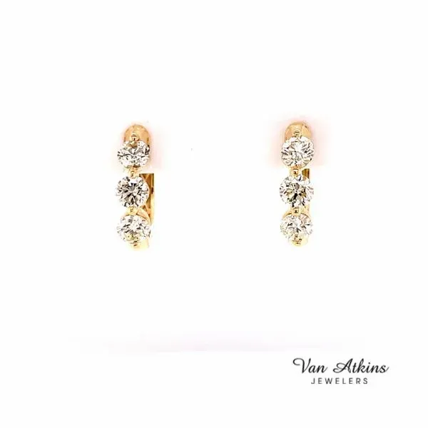 0.90 Carat Diamond Earrings Van Atkins Jewelers New Albany, MS