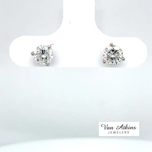 1.00 Carat Diamond Earrings Van Atkins Jewelers New Albany, MS
