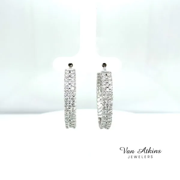 7.02 Carat Diamond Earrings Van Atkins Jewelers New Albany, MS