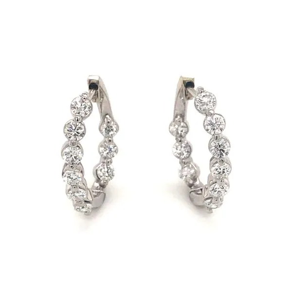 1.12 Carat Cooperhoop Diamond Earrings Van Atkins Jewelers New Albany, MS