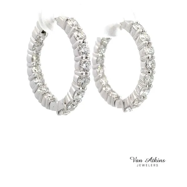 2 Carat Diamond Earrings Image 2 Van Atkins Jewelers New Albany, MS