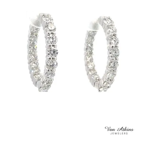 2 Carat Diamond Earrings Image 4 Van Atkins Jewelers New Albany, MS