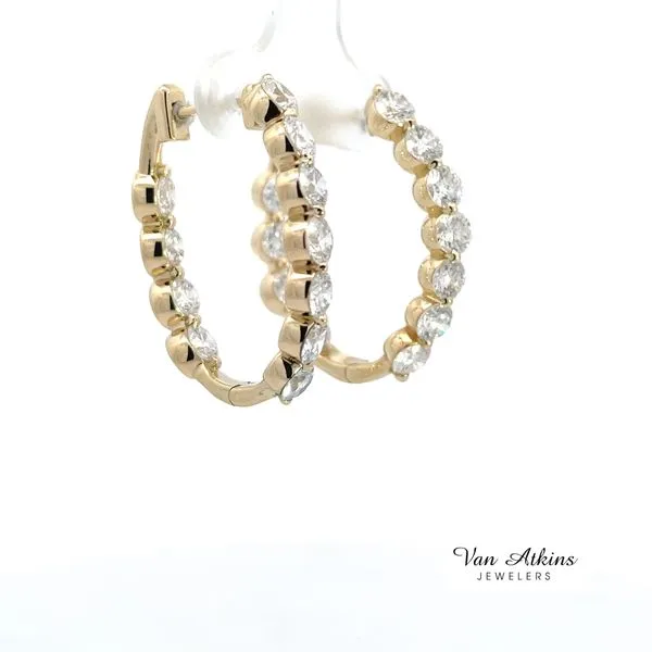 5.65 Carat Diamond Earrings Image 3 Van Atkins Jewelers New Albany, MS