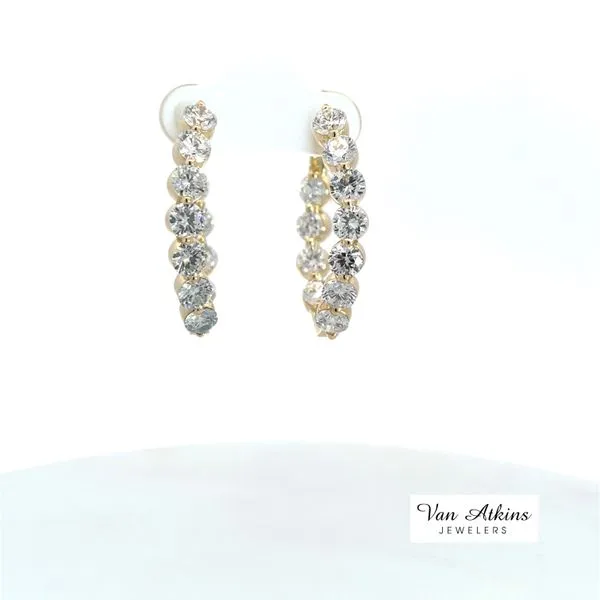 5.65 Carat Diamond Earrings Image 4 Van Atkins Jewelers New Albany, MS