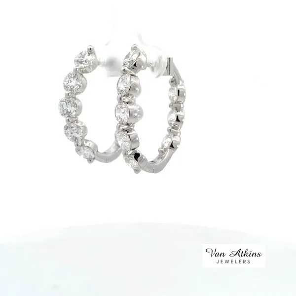 Cooperhoop Lab Grown Earrings Image 2 Van Atkins Jewelers New Albany, MS