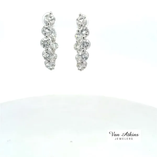 Cooperhoop Lab Grown Earrings Image 4 Van Atkins Jewelers New Albany, MS