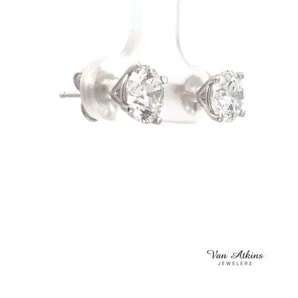 2.50 Carat Lab Grown Diamond Earrings Image 3 Van Atkins Jewelers New Albany, MS