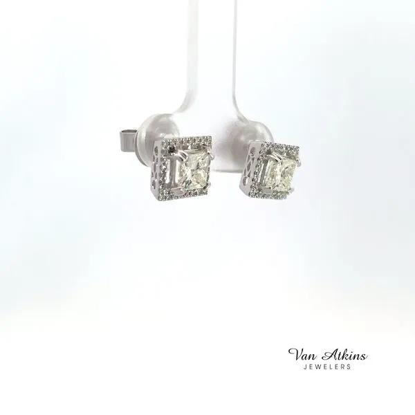 1.65 Carat Diamond Earrings Image 2 Van Atkins Jewelers New Albany, MS