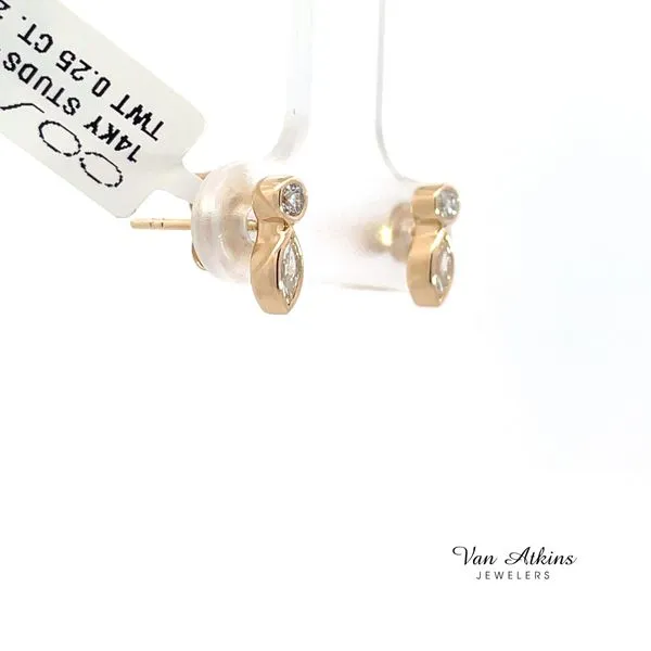 0.24 Carat Diamond Earrings Image 2 Van Atkins Jewelers New Albany, MS