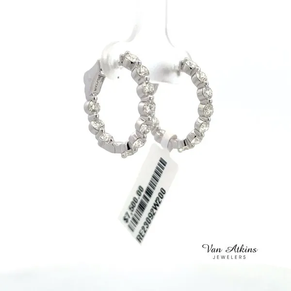 2 Carat Diamond Earrings Image 2 Van Atkins Jewelers New Albany, MS