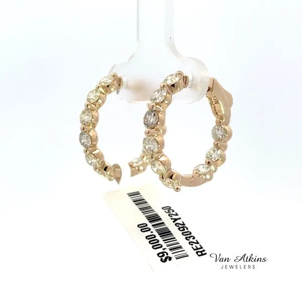 2.5 Carat Diamond Earrings Image 2 Van Atkins Jewelers New Albany, MS