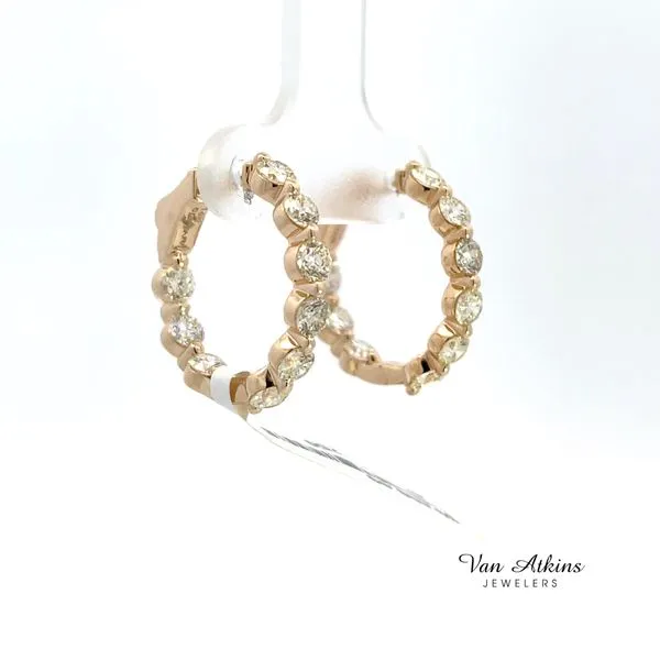 2.5 Carat Diamond Earrings Image 3 Van Atkins Jewelers New Albany, MS