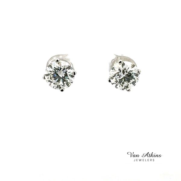 3.45 Carat Lab Grown Diamond Earrings Van Atkins Jewelers New Albany, MS