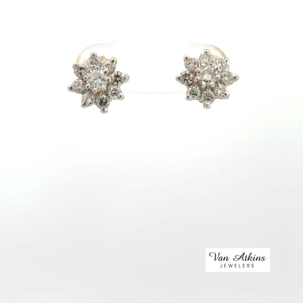 0.75 Carat Diamond Earrings Van Atkins Jewelers New Albany, MS