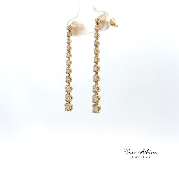 0.77 Carat Diamond Earrings Image 2 Van Atkins Jewelers New Albany, MS